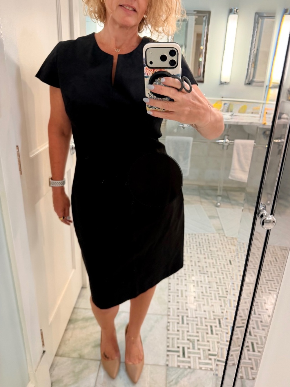 Banana Republic Classic Black Sheath Dress Size 14